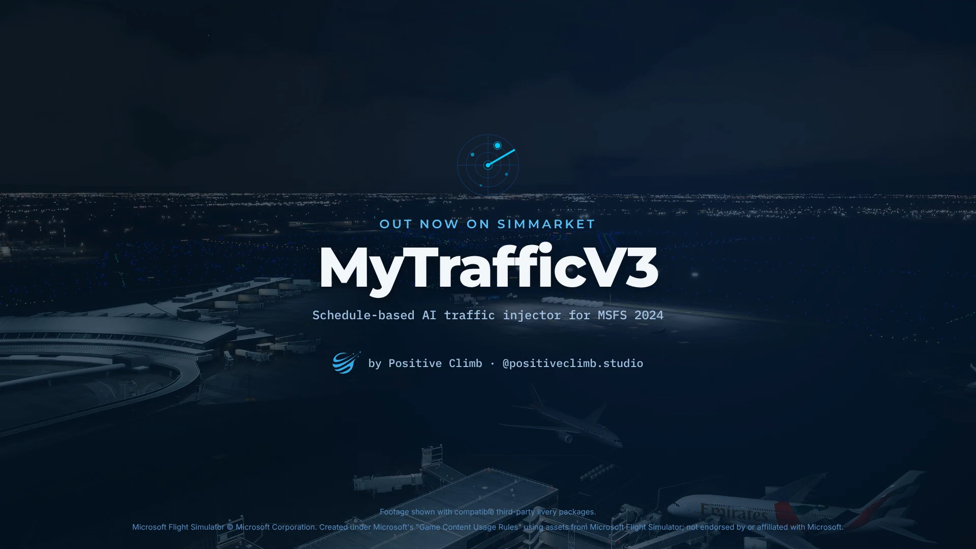 MyTrafficV3: schedule-based traffic injector for MSFS 2024, out now on SimMarket.